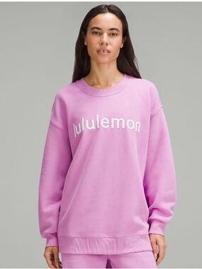Lululemon Perfectly Oversized Crew Dahlia Mauve Size 4